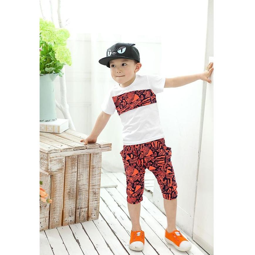 Redmango カラフルセットアップ レッドマンゴー 半袖 七分丈 パンツ セット 韓国子供服 K150 C241 4b029 ハーヴィーズ 通販 Yahoo ショッピング