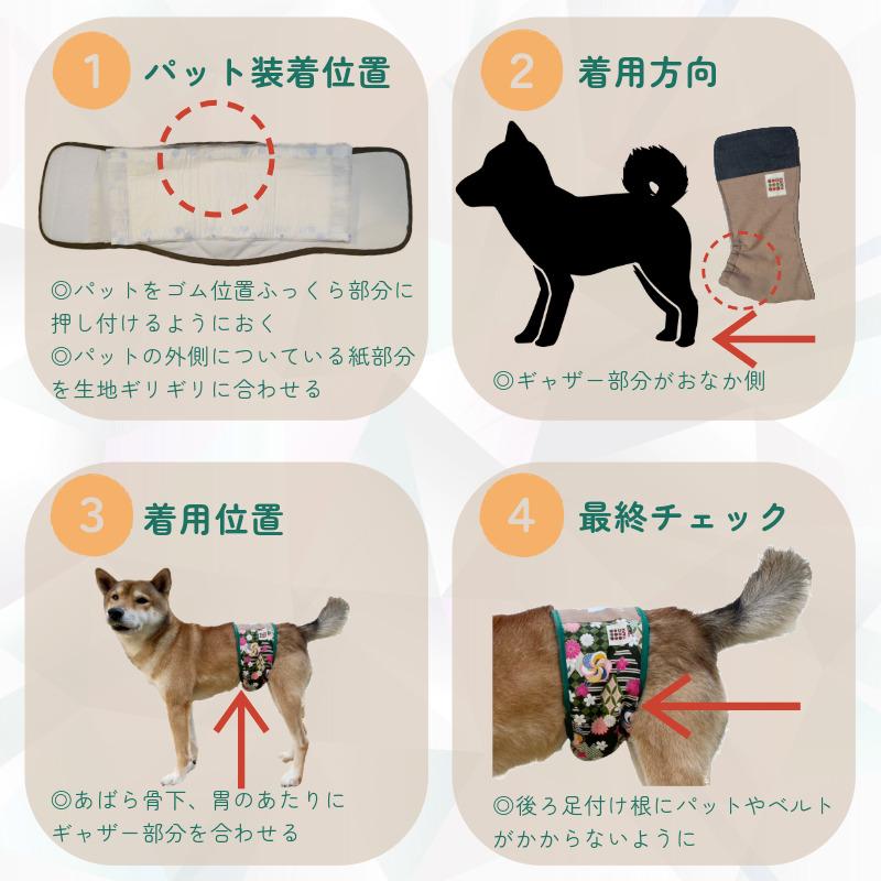 Harzth ハーズ 名入れ S マナーベルト うちの子グッツ 犬介護用 マナー