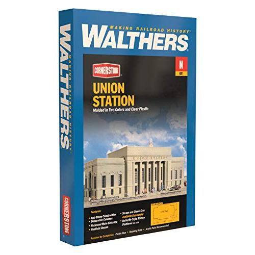Walthers Cornerstone Series Plastic Kits N Scale Union Station - 16 x 6 x 5-1/2" 40 x 15 x 16.2cm【並行輸入品】｜has-international｜06