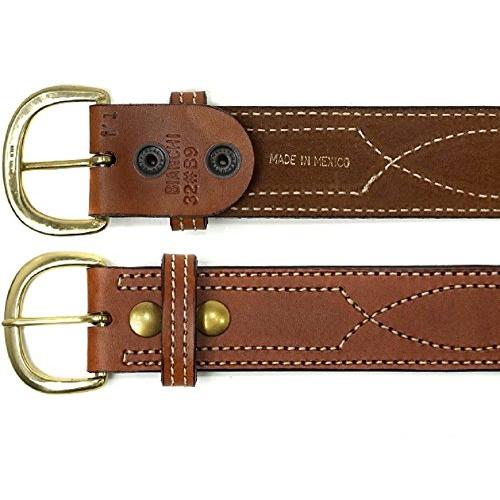 ショッピング正規品 BIANCHI ビアンキ B9モデル Fancy stitched ベルト タンカラー TAN 38インチ バックルカラー ブラス【平【並行輸入品】