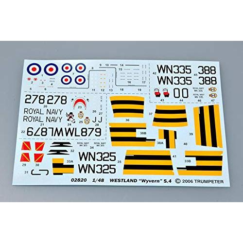 トランペッター 1/48 ウェストランド ワイバーンS.4 後期型 プラモデル【並行輸入品】 