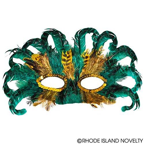 50 (Fifty) Pack of Mardi Gras Masquerade Party Feather Fantasy Masks(Assorted)【並行輸入品】｜has-international｜03