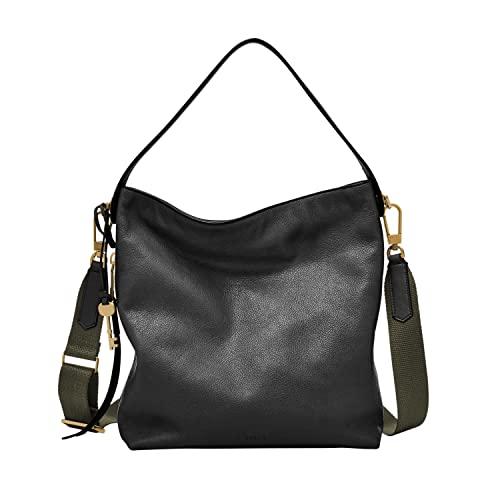 Fossil Women's Maya Bag Leather Shoulder Hobo - Black【並行輸入品】｜has-international｜02