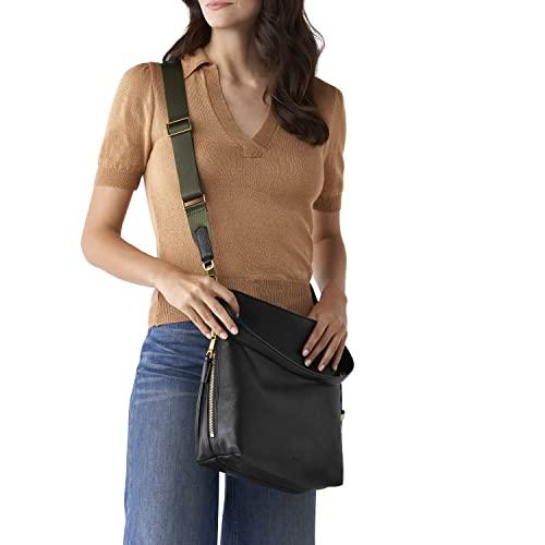 Fossil Women's Maya Bag Leather Shoulder Hobo - Black【並行輸入品】｜has-international｜04