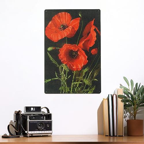 Corn Poppy Flowers 12 x 18 Metal Sign LANT-17631-12x18M【並行輸入品】｜has-international｜02