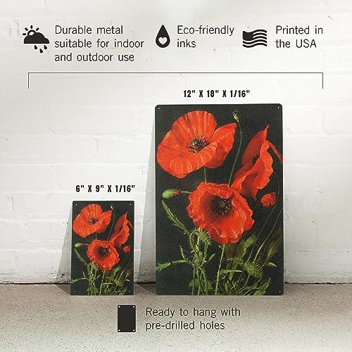 Corn Poppy Flowers 12 x 18 Metal Sign LANT-17631-12x18M【並行輸入品】｜has-international｜04