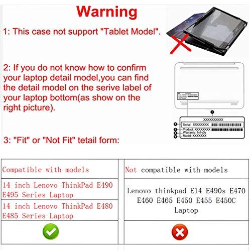 Alapmk 保護ケースカバー 14インチ Lenovo ThinkPad E490 E495 E480 E485シリーズノートパソコン用 (警告:think【並行輸入品】｜has-international｜02