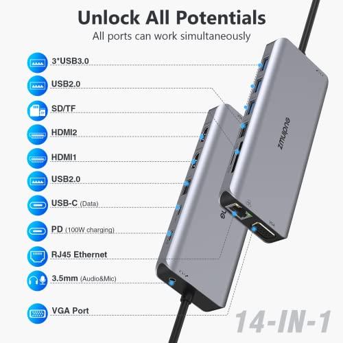 USB C ドッキングステーション デュアルモニター HDMI Dell HP ノートパソコン ドッキングステーシ U【並行輸入品】｜has-international｜02