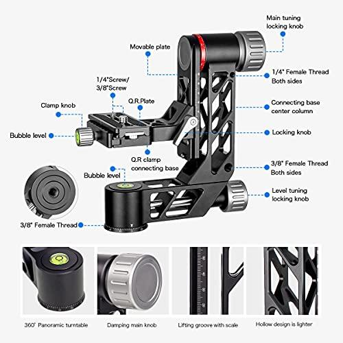 koolehaodaプロフェッショナル雲台、アルミニウム合金製ヘビーデューティー360°パノラマ雲台、ア【並行輸入品】｜has-international｜02