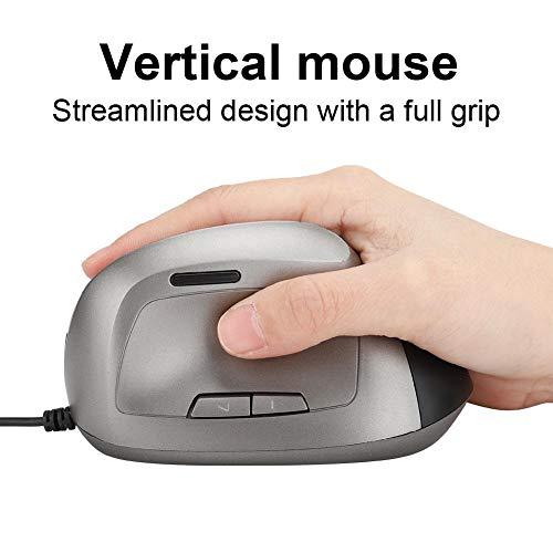 光学式縦型ゲーミングマウス - プログラム可能なボタン付きゲームマウス USB有線マウス Windows 98【並行輸入品】｜has-international｜04