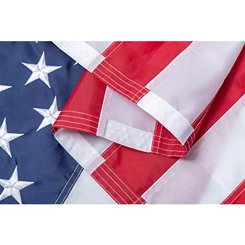 アメリカ国旗 3x5フィート 210D アメリカ国旗 アウトドア 最強、長持ち、3x5フィート 210D刺繍星 縫【並行輸入品】｜has-international｜02