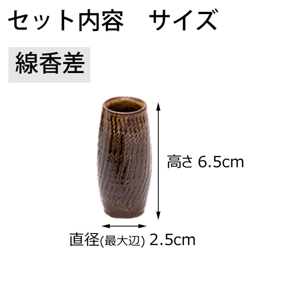 仏具セット 陶器 笠間焼 香炉 花立 火立 湯呑 仏飯器 線香差 リン リン棒 真鍮 仏壇 小物 「具足 ちゃのこ ニッキ Bicolo 銀セット」 お仏壇のはせがわ｜hasegawa-online｜06