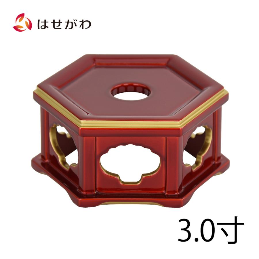 おりん台　34(仏具、仏壇) お仏壇のはせがわ りん 台 仏具「リン台 木質 鎌倉型 玉虫 3.0