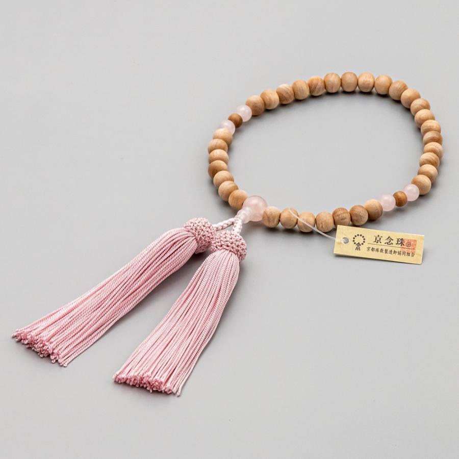 お仏壇のはせがわ 数珠 女性 葬儀 法事 全宗派対応「日本の木 桜