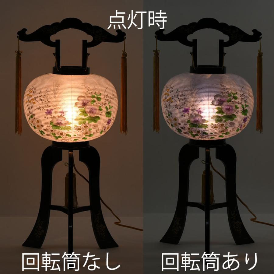 お仏壇のはせがわ 盆提灯 お盆 提灯 回転灯 お供え 新盆 初盆 ギフト