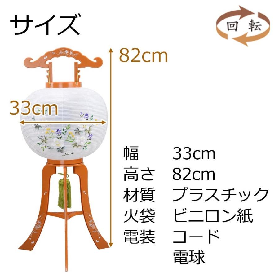 お盆 回転灯 回転行灯 回転筒 新盆 初盆 お盆飾り 新盆御見舞 贈答用 ギフト お供え 床置き 盆提灯 「回転 11号 芙蓉ケヤキ」 お仏壇のはせがわ｜hasegawa-online｜03