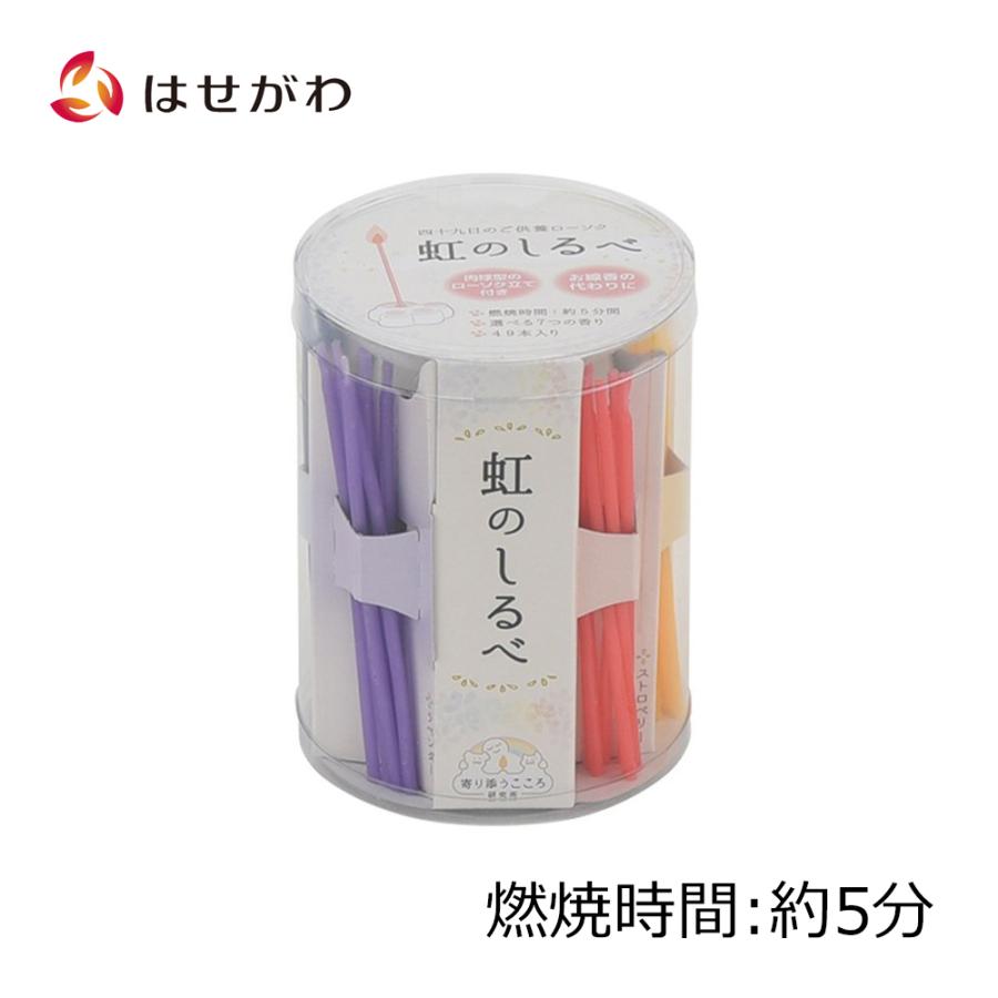新しいスタイル キャンドル ろうそく ペット お供え ｐ 香り付ローソク 虹のしるべ お仏壇のはせがわ