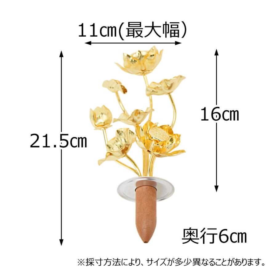 お仏壇のはせがわ 金花 蓮 仏具「常花 真鍮 4.0 T」お仏壇のはせがわ