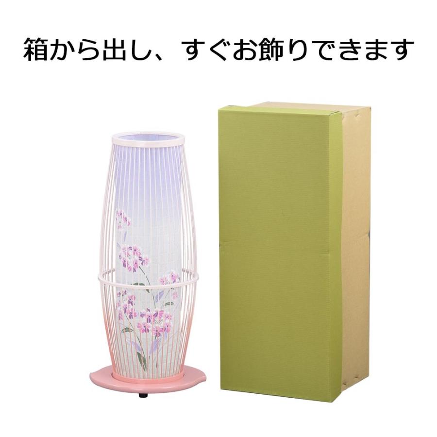 冠婚葬祭、宗教用品 新型提灯 おしゃれ 新盆 初盆 提灯 ギフト シンプル 新盆御見舞 贈答用 モダン お供え 盆提灯 「新型 回転 京竹 21号 桜カラー」 お仏壇のはせがわ