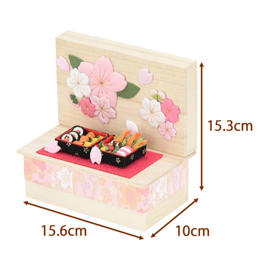 お仏壇のはせがわ ちりめん飾り 桜 お重箱 さくら 花見 ちりめん細工