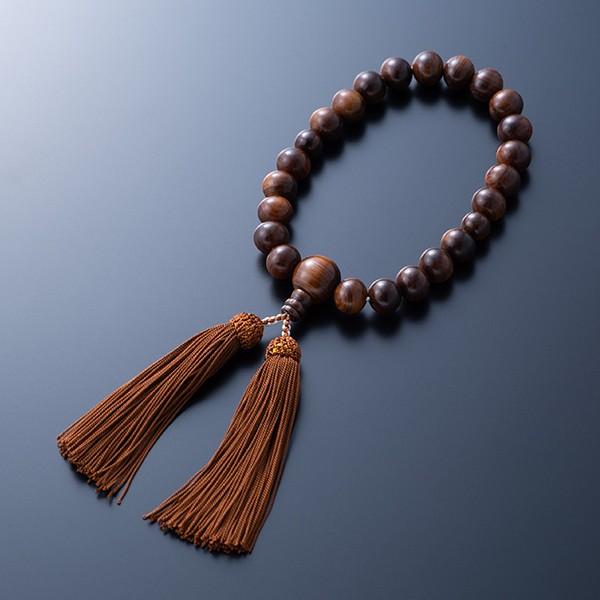 お仏壇のはせがわ 数珠 男性 葬儀 法事 全宗派対応「栴檀 人絹頭付房