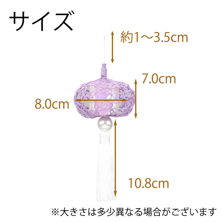 新型提灯 コンパクト 新盆 初盆 棚置き 盆提灯 提灯 モダン 新盆御見舞 贈答用 水引　水引細工 水引飾り「盆帰郷 桔梗銀 大 台なし」 お仏壇のはせがわ｜hasegawa-online｜05