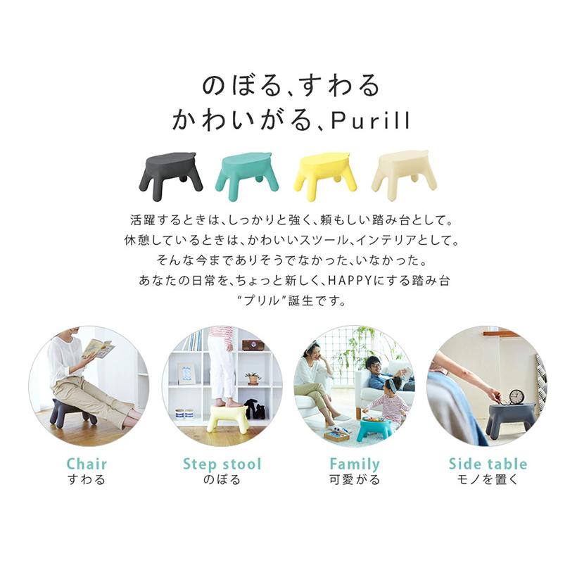 長谷川工業　Hasegawa　 Purill　プリル　ミントブルー 長谷川工業 長谷川工業Purill STEP STOOL プリル ステップスツール