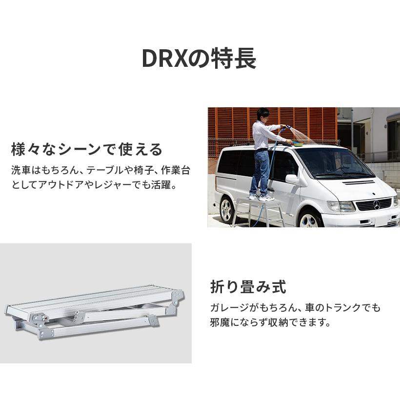 本物保証特価 洗車台 DRX-1075c スタンダード 足場台 洗車台 作業台 折りたたみ式 長谷川工業 hasegawa 2020年モデル