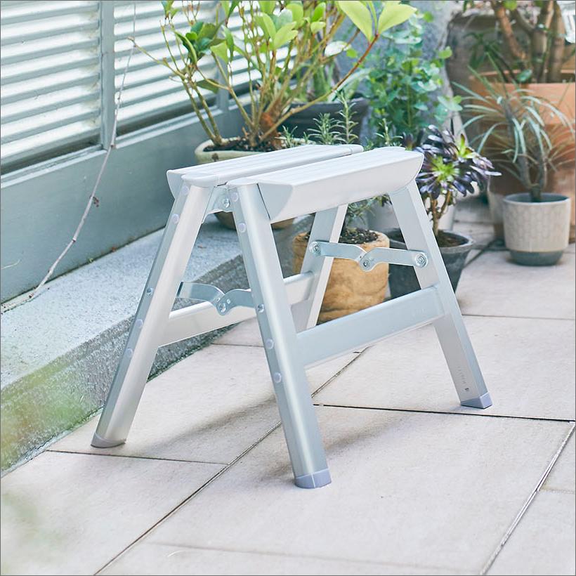 長谷川工業 踏み台 SE-8a(WH) ホワイト 白 軽量踏み台 3段 79cm