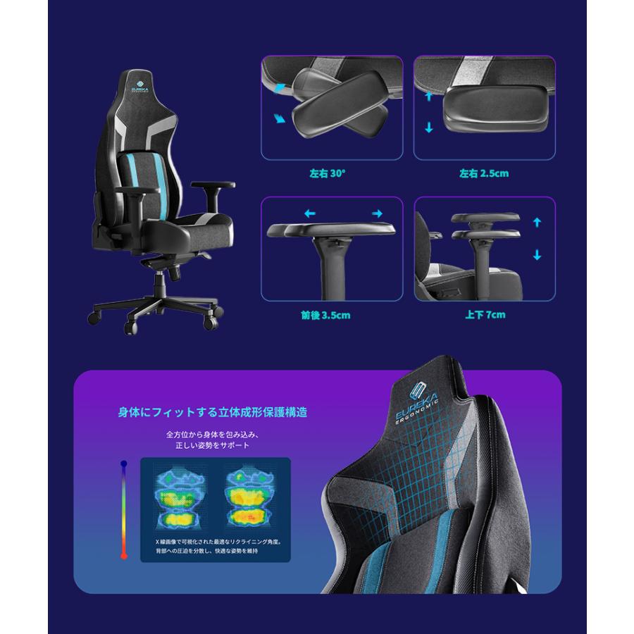 エルゴノミックチェア ゲーミングチェア 椅子 イス チェア ゲーミング ゲーミングデスク  EUREKA ERGONOMIC ERK-GC08 Python II パイソンII  eureka |  | 05