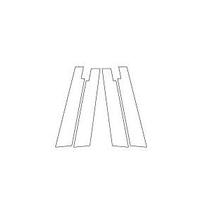 ハセプロ マジカルアートシートNEO ピラースタンダードセット バイザーカットタイプ マツダ アクセラスポーツ BL系 2009.6〜（MSN-PMA24V）