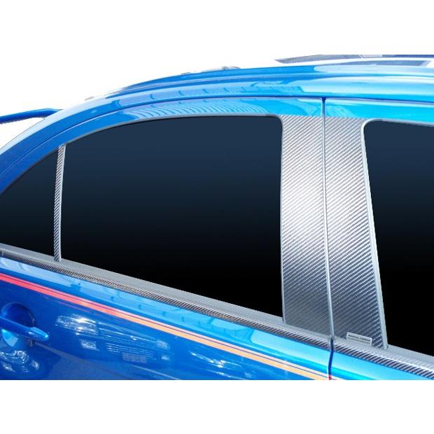 ハセプロ マジカルカーボン ピラースタンダードセット バイザーカットタイプ 三菱 ランサーエボリューションX/ギャランフォルティス（CPM-V61）