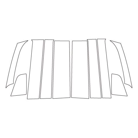 タントカスタム LA650S ピラー フルセット マジカルアートシート ハセプロ ダイハツ MS-PD15F