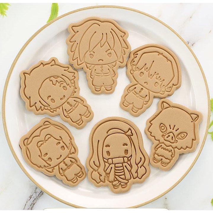 鬼滅の刃 スタンプクッキー型 6点セット 炭治郎 禰豆子 善逸 伊之助