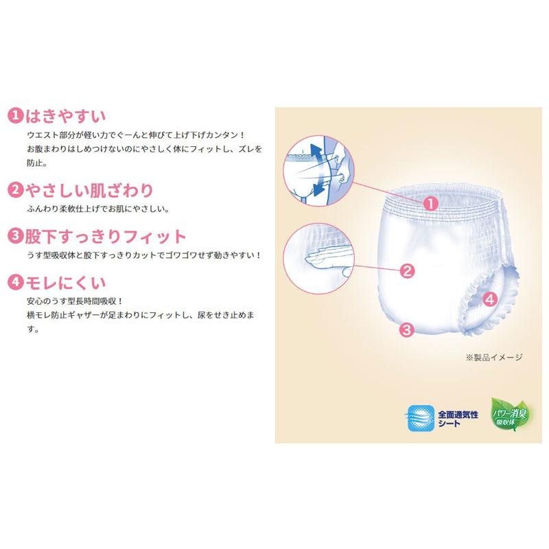 リフレ はくパンツ 介護 オムツ 大人用紙おむつ レギュラー S 22枚 4袋