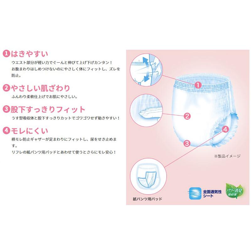 リフレ はくパンツ 介護 オムツ 大人用紙おむつ スリムタイプ M 20枚 6