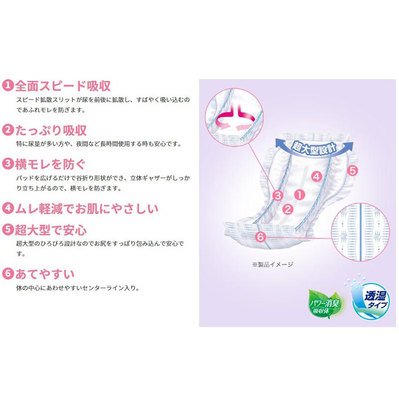 リフレ サラケアパッド 介護 オムツ 大人用紙おむつ スーパービッグ 30