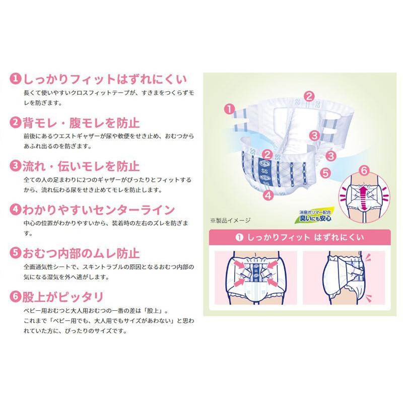 リフレ 簡単テープ止めタイプ 介護 オムツ 大人用紙おむつ 簡単 テープ