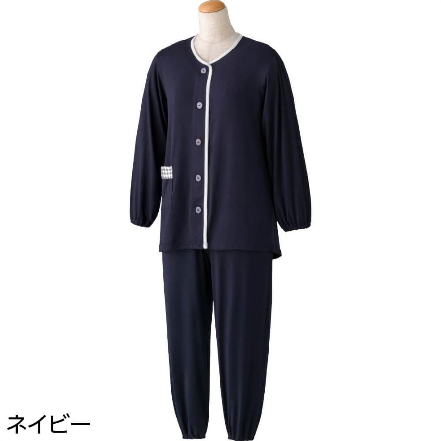 ハナサンテラス 介護用 パジャマ ワンタッチテープ のびのび