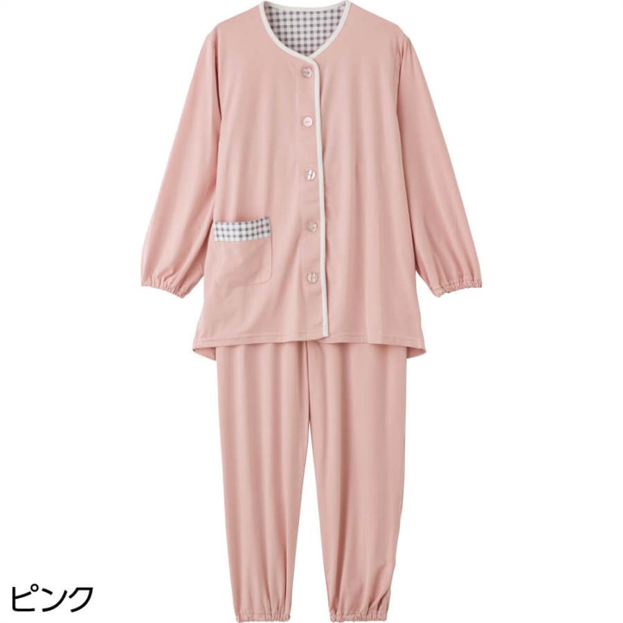 ハナサンテラス 介護用 パジャマ ワンタッチテープ のびのび