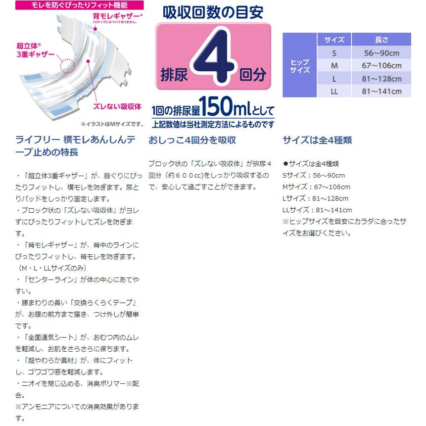 ライフリー 横モレ あんしん テープ止め S 22枚 4袋 セット 1ケース 箱 ユニ・チャーム 介護 紙おむつ 大人用 テープタイプ 尿漏れ 尿取り 失禁 介護用おむつ :W419306s-case:ハナサンテラス - 通販 - Yahoo!ショッピング ライフリー 横モレ あんしん テープ止め S 22枚 4袋 セット 1ケース 箱 ユニ・チャーム 介護 紙おむつ 大人用 テープタイプ 尿漏れ 尿取り 失禁 介護用おむつ :W419306s-case:ハナサンテラス - 通販 - Yahoo!ショッピング