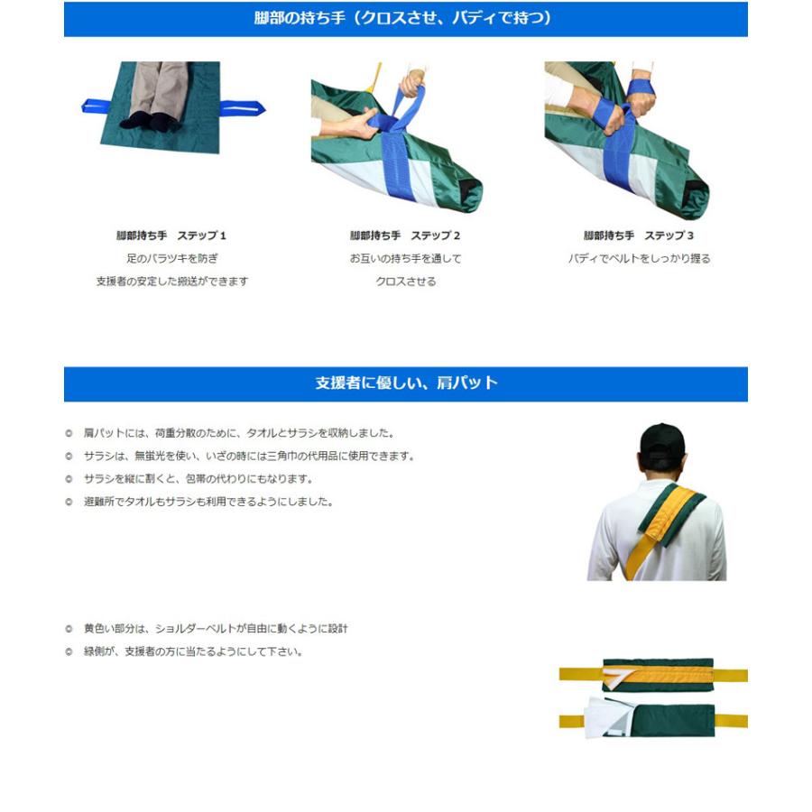 介護 担架 救助担架 フレスト UD-001 輝章 防災グッズ 災害対策 停電