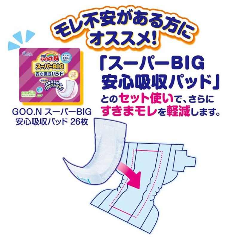 グーン テープ止め グーンスーパーBIGテープ 28枚 4袋 1ケース 販売 箱