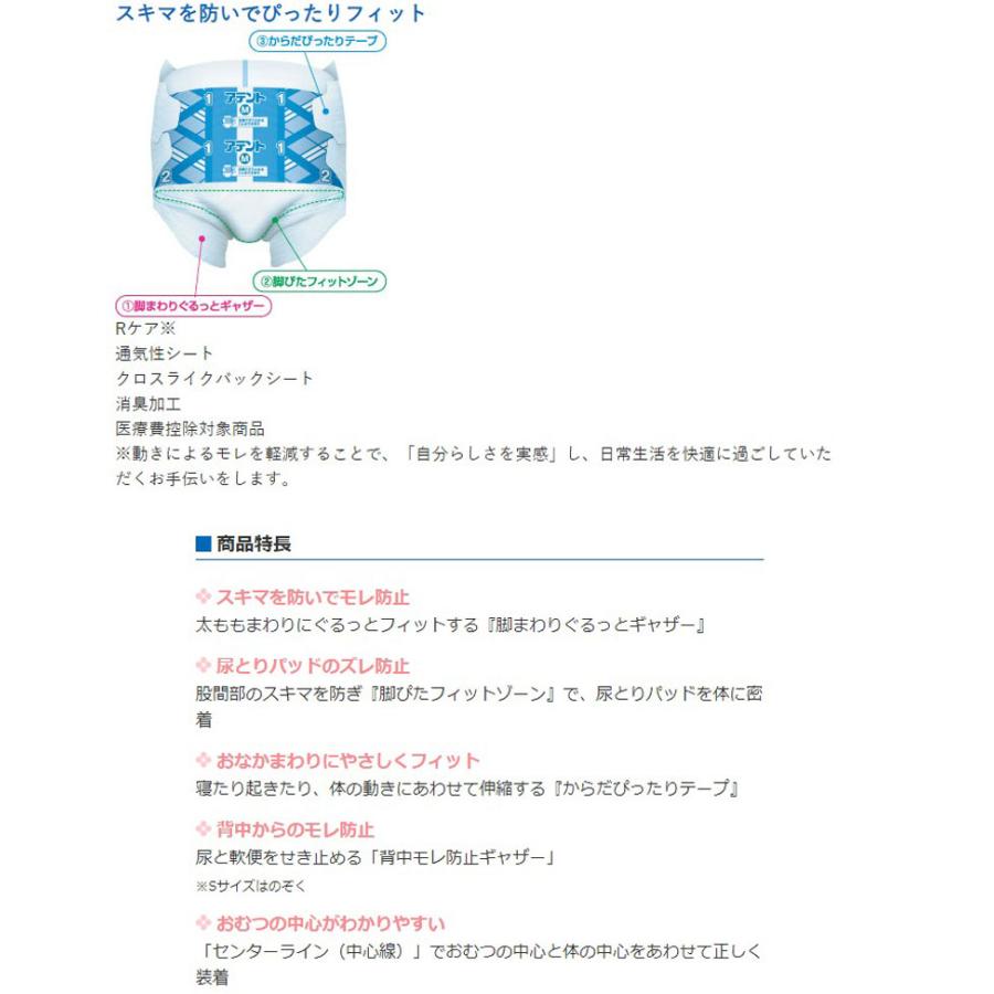 アテント テープ止め Rケア スーパーフィットテープ M 22枚 3袋 1