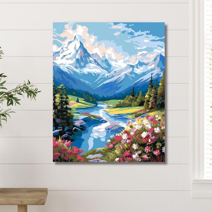 アートパネル 大人の塗り絵 油絵 塗り絵 数字キット お城と気球 絵画