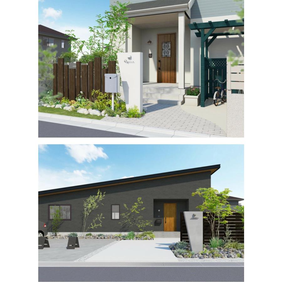 機能門柱 おしゃれ ディーズガーデン ディーズポルタ ルアン Wall A ポスト無しの画像