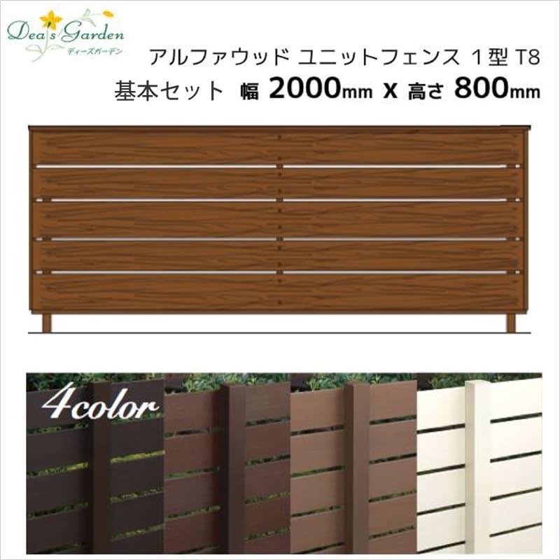 フェンス 目隠 Diy 目隠し 外構 Diy 樹脂 木 目調 アルファウッド フェンス基本セット 1型8t W00 H800 Dg Dsf Unit1 T8 エクステリア通販プルーマガーデン 通販 Yahoo ショッピング