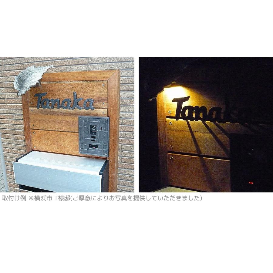 エントランス 表札灯 ディーズライト リーフタイプA LEDライト ウォールウォッシャー ブロンズ＆アイアン アンティーク調 FRP製 エクステリアの画像