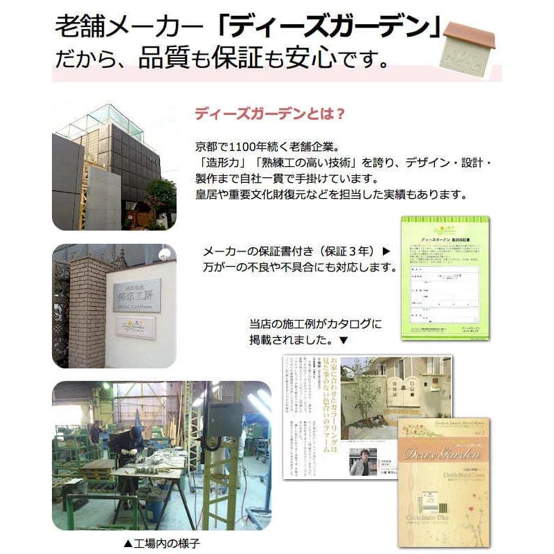 機能門柱 おしゃれ ディーズガーデン ＋ポスト おしゃれ シャルルポール12Aセット（郵便ポスト＋ポール＋表札）送料無料の画像