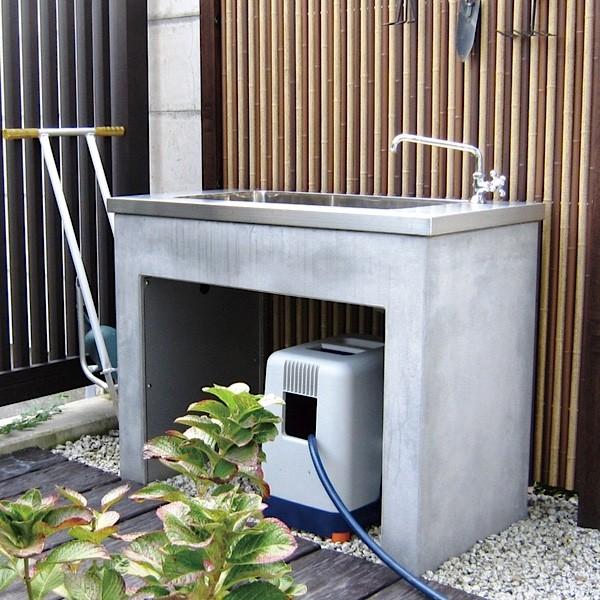 ガーデン シンク 流し台 屋外 おしゃれ ステンレストップ